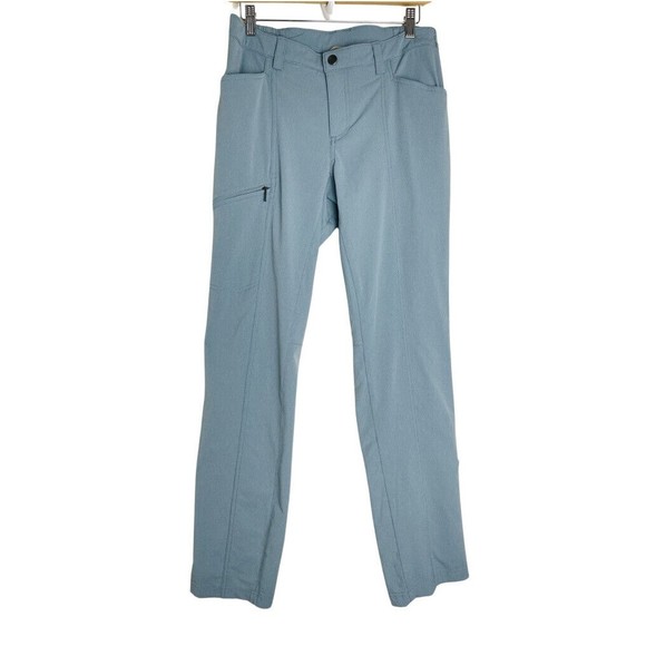 Duluth Trading Co Pants - Duluth Trading Co Womens Sz 8x33 Blue Hiking Nylon Roll Hem Pants Convertible